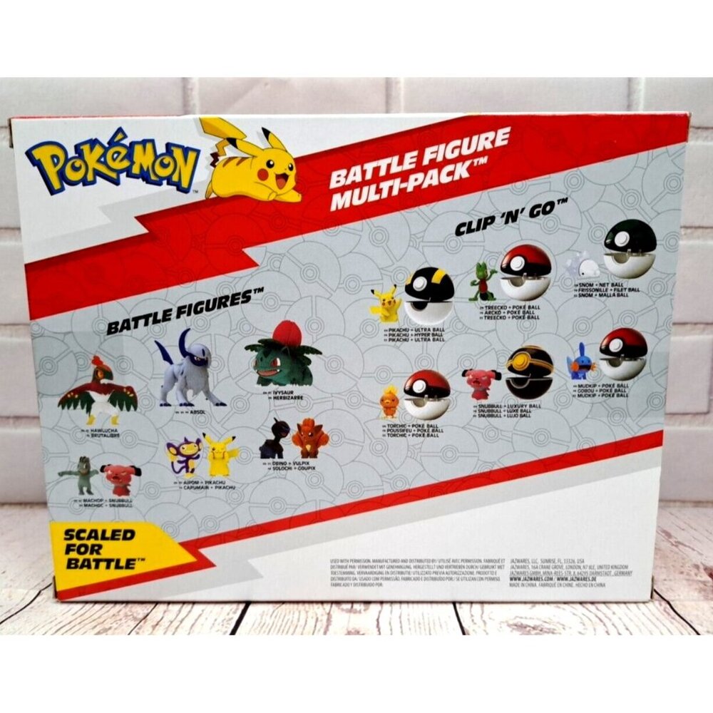 Pokemon Battle Figure Multi-Pack Pikachu Bulbasaur Charmander Squirtle Mimikyu T - Picture 3 of 11